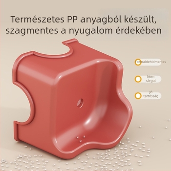 Nappalira való műanyag tároló szék — összecsukható, vastag ülőfelület, cipőcserére és gyerekeknek kis szék