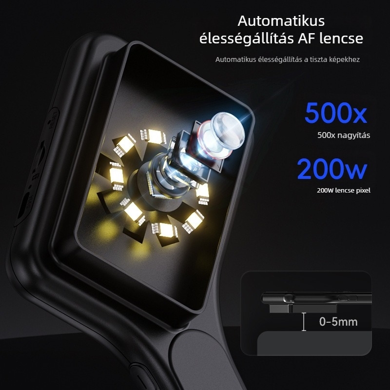 HD hordozható kézi digitális mikroszkóp autofókusszal gyermekek oktatásához
