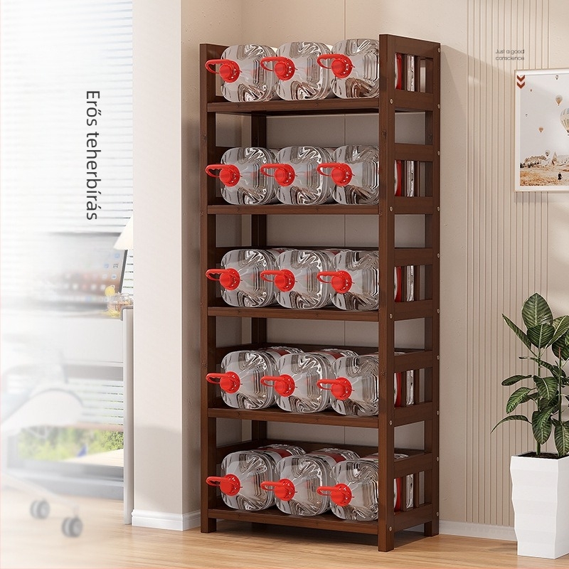 DGNSJ-01 Modern, minimalist padlóálló könyvespolc tárolóval, több szintes nappaliba