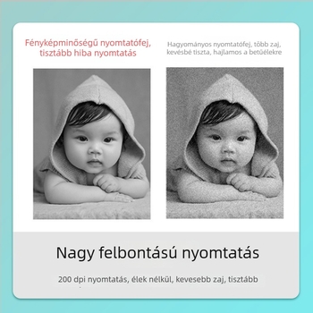 Mini címkenyomtató iskolai használatra — termikus nyomtatás feladatok fotóinak