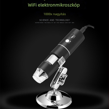 Ipari mikroszkóp, 2MP HD, vezeték nélküli digitális mikroszkóp, 1000x nagyítás