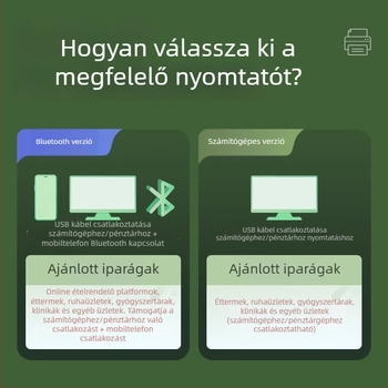 Spring D5810 termos nyomtató nyugtákhoz automatikus rendelésfelvétellel