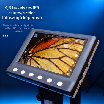 DM7 4,3 hüvelykes LED digitális mikroszkóp mobiltelefon javításához és elektronikus alaplapok vizsgálatához