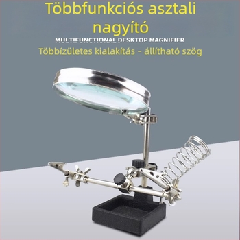 Asztali nagyító állvány elektronikai forrasztáshoz és PCB-javításhoz