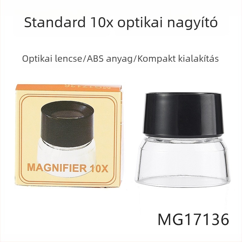 Maifeng hengeres nagyító, 30 mm, 10x nagyítás, jade- és ékszerazonosítás, MG17136, műanyag 2D lencse