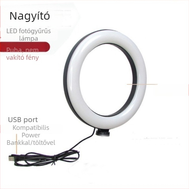 LED-es csipeszes nagyító manikűrhöz, hímzéshez, olvasáshoz, javításhoz és hegesztéshez — asztali, nagy felbontású szemvédő