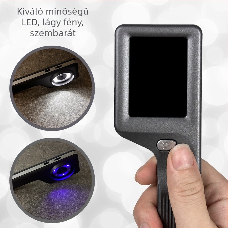 8099 Többfunkciós LED és UV lámpa digitális mikroszkóphoz, 10x–30x nagyítás