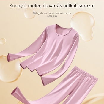 Woodpecker Modal pamut termosz alsó- és felsőruha szett – seamless alapréteg, kerek nyakú felső és hosszú ujjú alsó, meleg fleece belső, őszi-téli