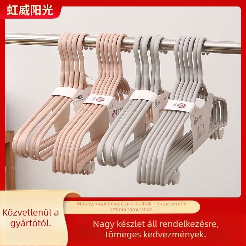 Műanyaggal bevont acélcső ruhafogas, varrat nélküli, többfunkciós, deformáció elleni védelem, kampóval, csavart virág mintázatú, a szárításhoz, csúszásgátló