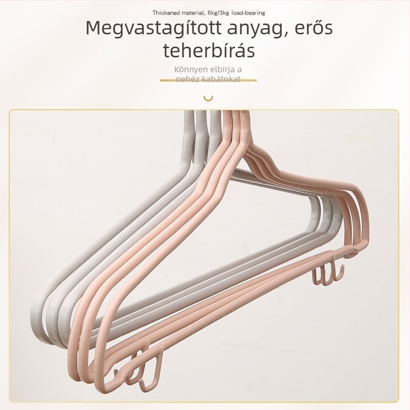 Műanyaggal bevont acélcső ruhafogas, varrat nélküli, többfunkciós, deformáció elleni védelem, kampóval, csavart virág mintázatú, a szárításhoz, csúszásgátló