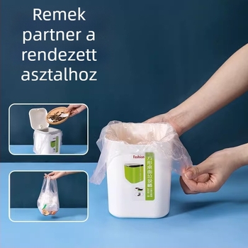 Sűrített asztali szemeteszsákok, kicsi méretű mini zacskók egyetemistáknak, kis műanyag zacskók nagykereskedelmi