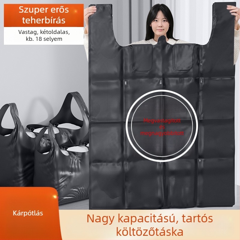 Extra nagy, vastag fekete műanyag szemeteszsákok szállodai konyhához