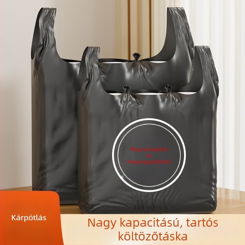 Extra nagy, vastag fekete műanyag szemeteszsákok szállodai konyhához