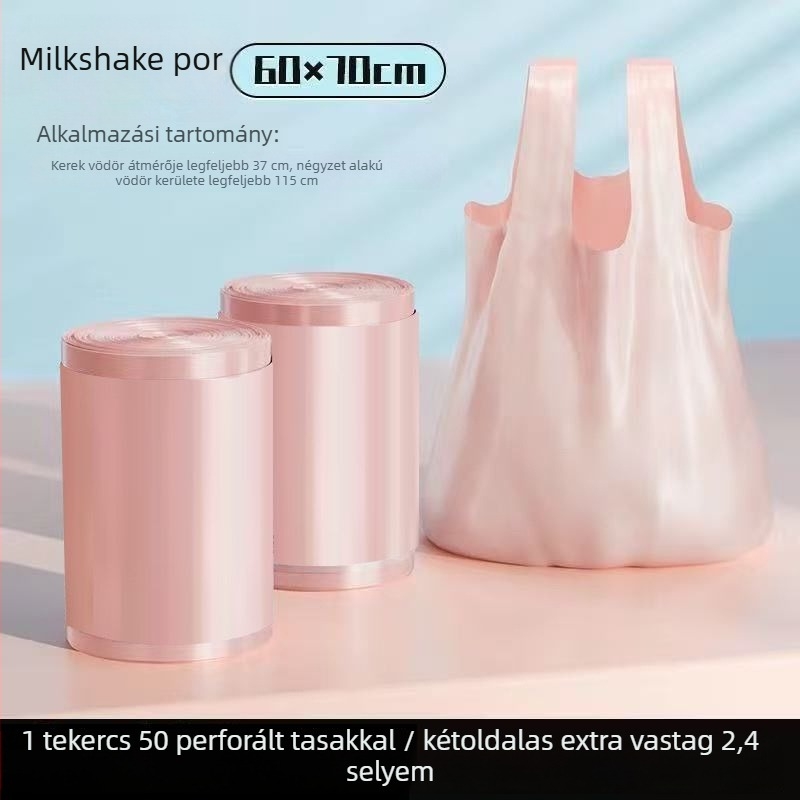 Vastagított szemetes zacskók háztartási használatra, mellény-stílusú tote táska kollégiumhoz, diákoknak szóló csomag