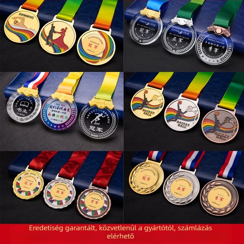 Személyre szabott fémmedál sporteseményekre – maraton és iskolai versenyek