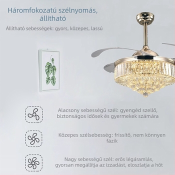  Univerzális vezeték nélküli távirányító mennyezeti ventilátorhoz és lámpához – rejtett telepítés, sebességszabályozás és időzítés