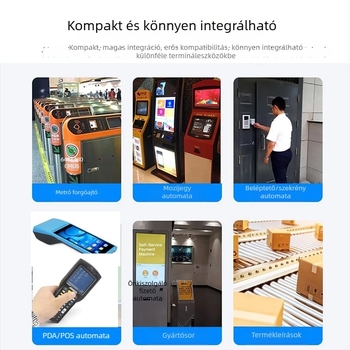 USB vonalkódolvasó modul 1D/QR kódokhoz, beépített olvasófej