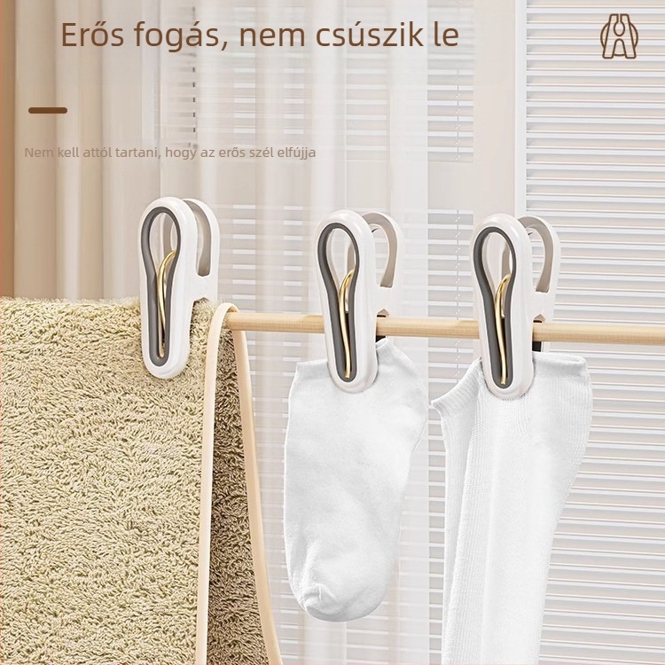 Műanyag ruhacsipeszek, széllálló kivitelben, beltéri és kültéri használatra, ruhaszárító rúdhoz és takarókhoz.