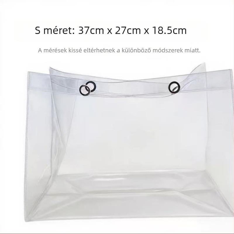 Átlátszó PVC tote táska tároló — por- és piszokvédő védőhüvely vászon táskákhoz, testreszabható védőfedél