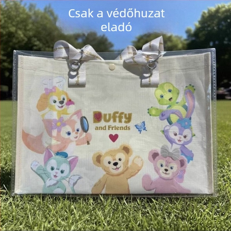 Átlátszó PVC tote táska tároló — por- és piszokvédő védőhüvely vászon táskákhoz, testreszabható védőfedél