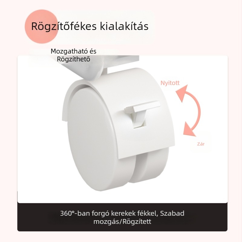 Álló, kerekes tárolópolc gyermek plüssjátékokhoz