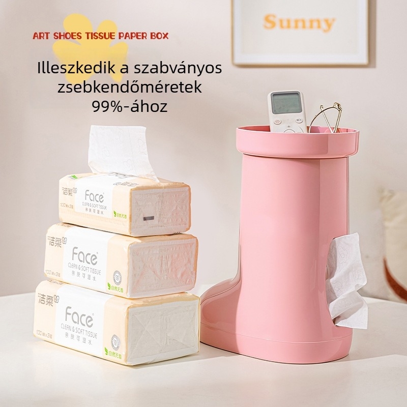 Asztali zsebkendő tartó nappali és sminkasztal számára, modern, minimalista, magas minőségű, multifunkcionális
