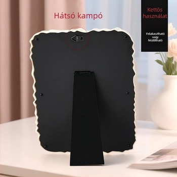 Asztali sminktükör, négyzet alakú, minimalist stílusú diákszállóhoz