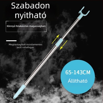 Kinyúló rozsdamentes acél ruhaszárító rúd, állítható erkélyre