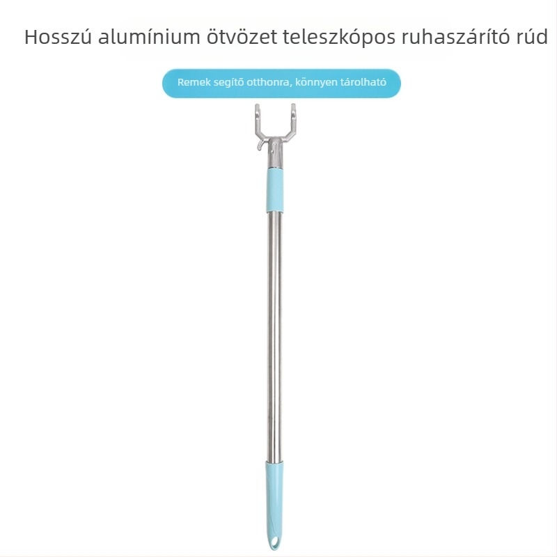 Kinyúló rozsdamentes acél ruhaszárító rúd, állítható erkélyre