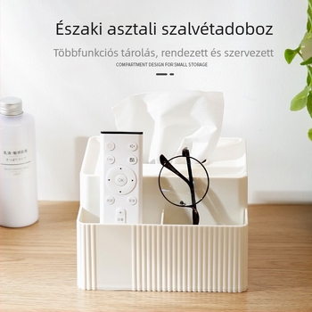Nordic minimál stílusú papírzsebkendő tartó, többfunkciós tároló, otthonra, nappaliba és étkezőbe