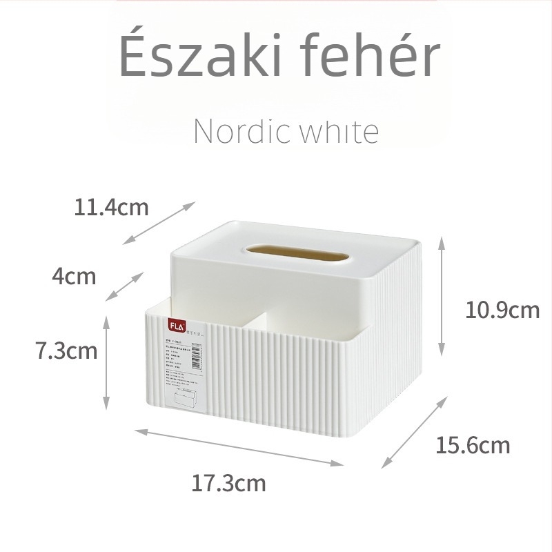 Nordic minimál stílusú papírzsebkendő tartó, többfunkciós tároló, otthonra, nappaliba és étkezőbe