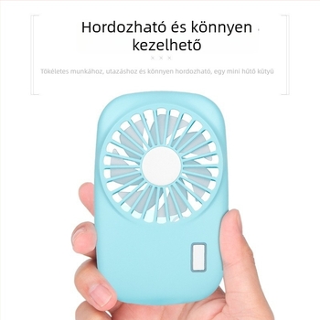 Youjuli USB mini ventilátor - ultra vékony, hordozható újratölthető ventilátor beépített akkumulátorral, 2 sebesség