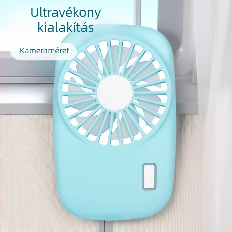 Youjuli USB mini ventilátor - ultra vékony, hordozható újratölthető ventilátor beépített akkumulátorral, 2 sebesség