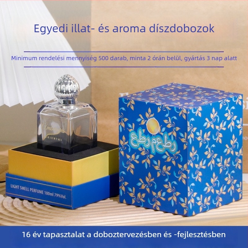 Személyre szabott parfüm és aromaterápia ajándék doboz felső és alsó fedéllel