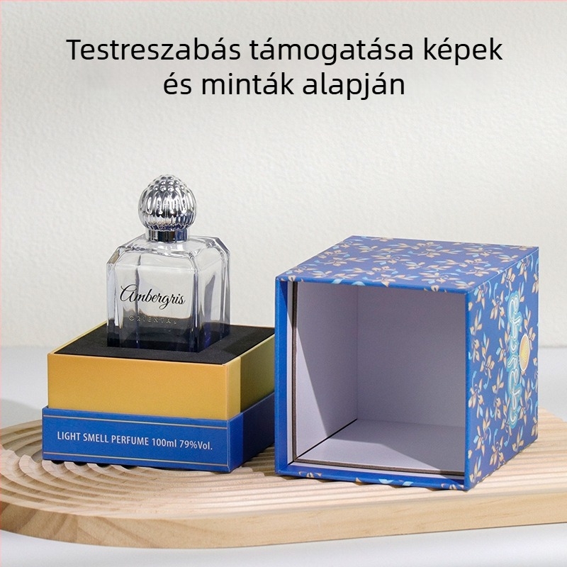 Személyre szabott parfüm és aromaterápia ajándék doboz felső és alsó fedéllel