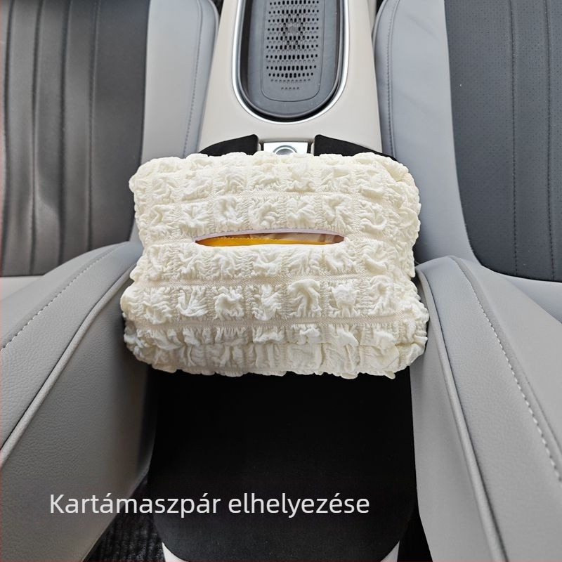 Textil autós zsepiatartó akasztóval és napellenzőhöz illeszkedő tartóval