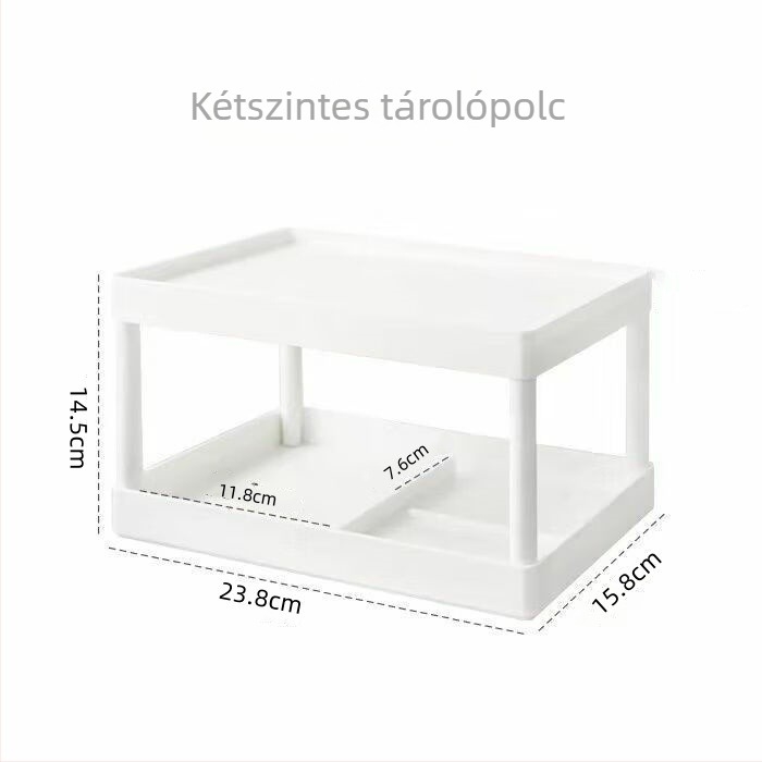 Ins-stílusú kétemeletes asztali tároló, írószerek rendezője, multifunkcionális iroda- és kollégiumi szervező