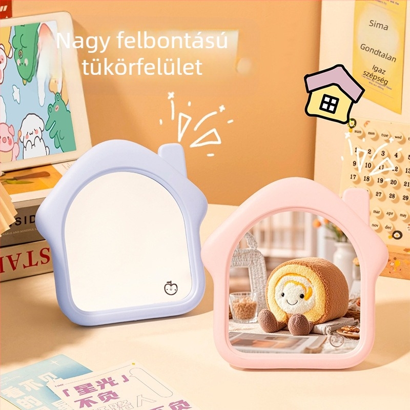 JOINT hordozható sminktükör, kompakt asztali tükör diák kollégiumhoz, irodába és otthonra, HD felbontású