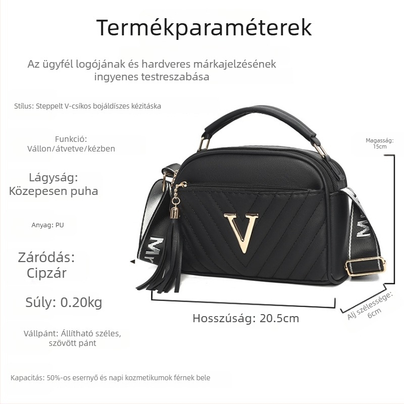 Őszi új női crossbody táska embossált mintával, stílusos és sokoldalú