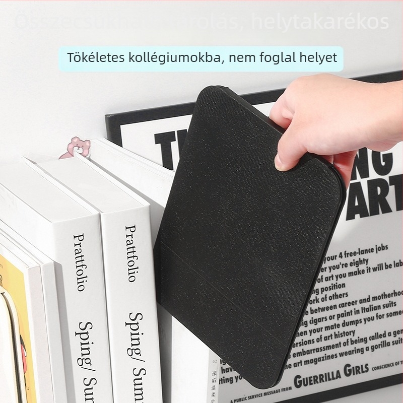 Női sminktükör, összecsukható, hordozható, kézi használatra és asztali állvánnyal, utazáshoz és kollégiumi szobában.
