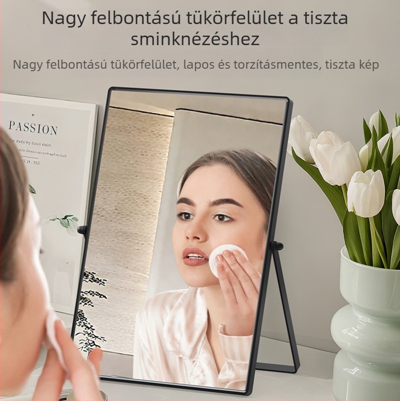 Nagy hordozható asztali sminktükör hálószobába és kollégiumba