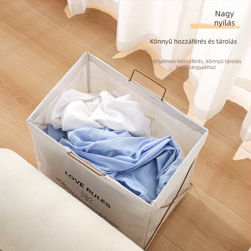Összecsukható textil szennyeskosár, nagy kapacitású tároló kollégiumba és fürdőszobába