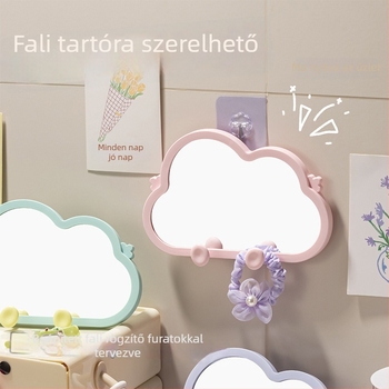 Felhő alakú sminktükör akasztható kivitelben, asztali tükör diákszobába.