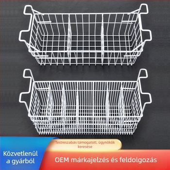 Fém tárolókosár hűtő és fagyasztó számára, univerzális függőkosár belső élelmiszer-tároláshoz