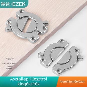 Asztali kétfunkciós csatlakozó fa lapokhoz — összeillesztő kiegészítők étkező- és irodai asztalokhoz