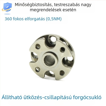 Korongos csillapítótengely kör alakú zsanérhoz, állítható nyomatékkal és állásmegállással, kiegészítő a csuklókarhoz