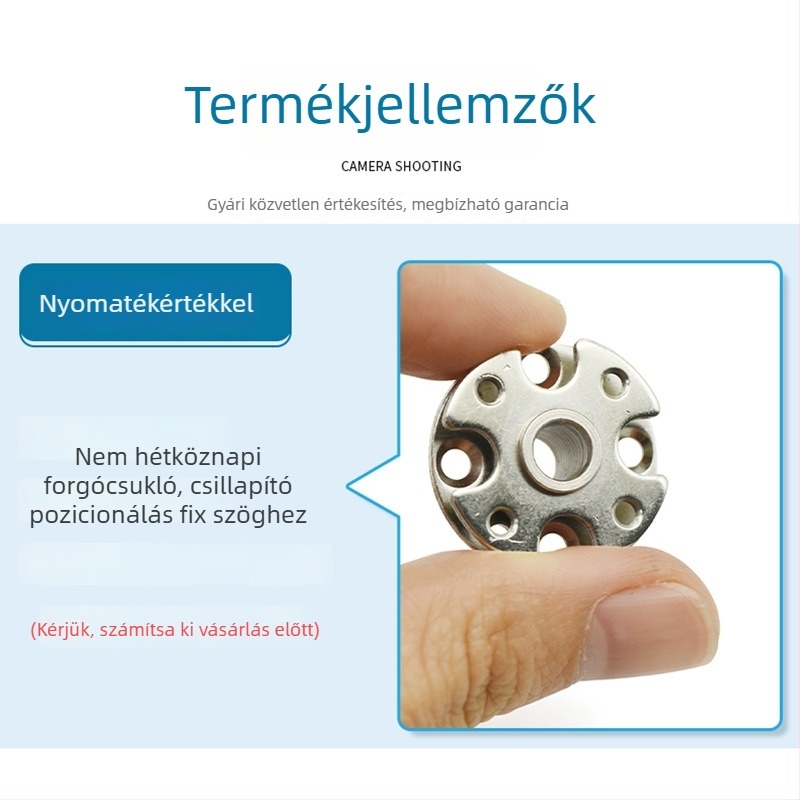 Korongos csillapítótengely kör alakú zsanérhoz, állítható nyomatékkal és állásmegállással, kiegészítő a csuklókarhoz