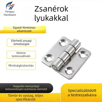 Gyárilag testreszabott, vastagított 304 rozsdamentes acél perforált pánt fasajtókhoz, síknyitású