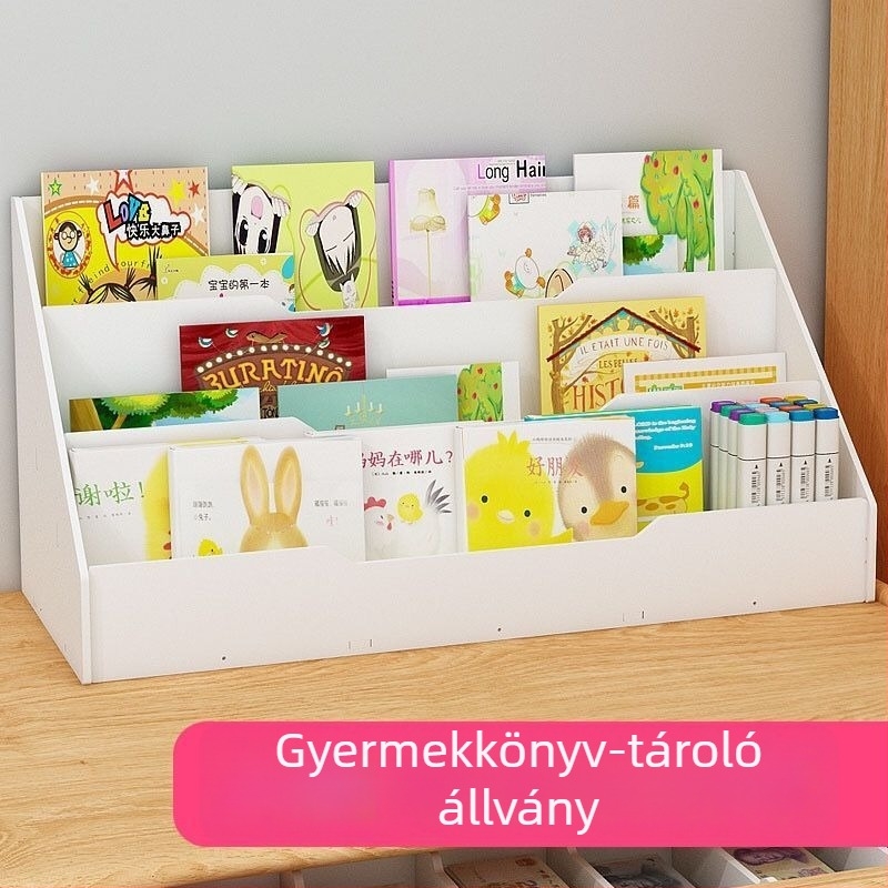 Költséghatékony asztali gyermek könyvespolc – egyszerű olvasópolc, tároló és kombinált állvány