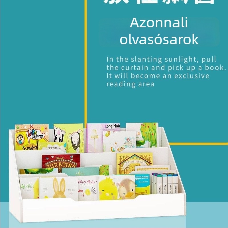 Költséghatékony asztali gyermek könyvespolc – egyszerű olvasópolc, tároló és kombinált állvány